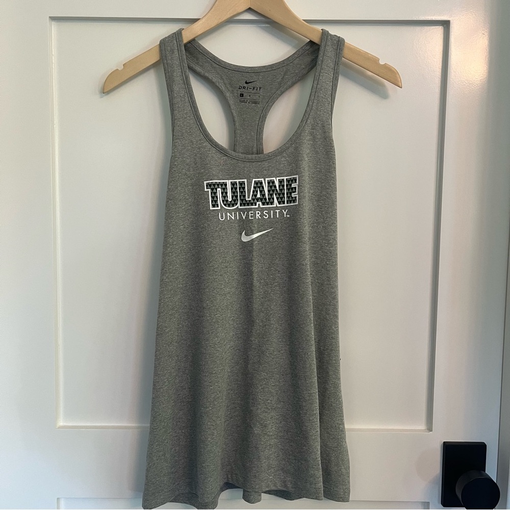 Nike Dri Fit Tulane Racerback Athletic Tank Top Size L